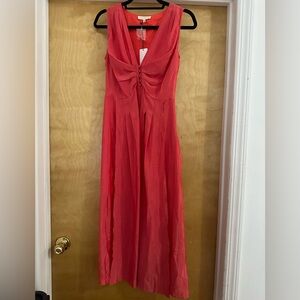 Current Air Anthro Coral Maxi Dress Size S NWT